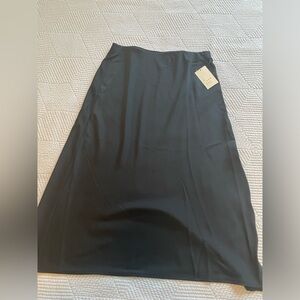 Satin Midi Skirt